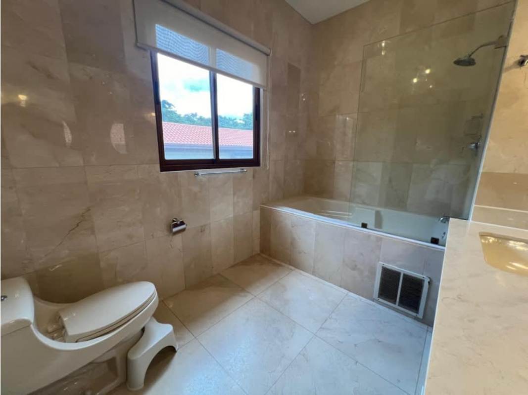Bedroom with private balcony and ensuite bath luxury home rental Senderos de Camino de Cruces Clayton