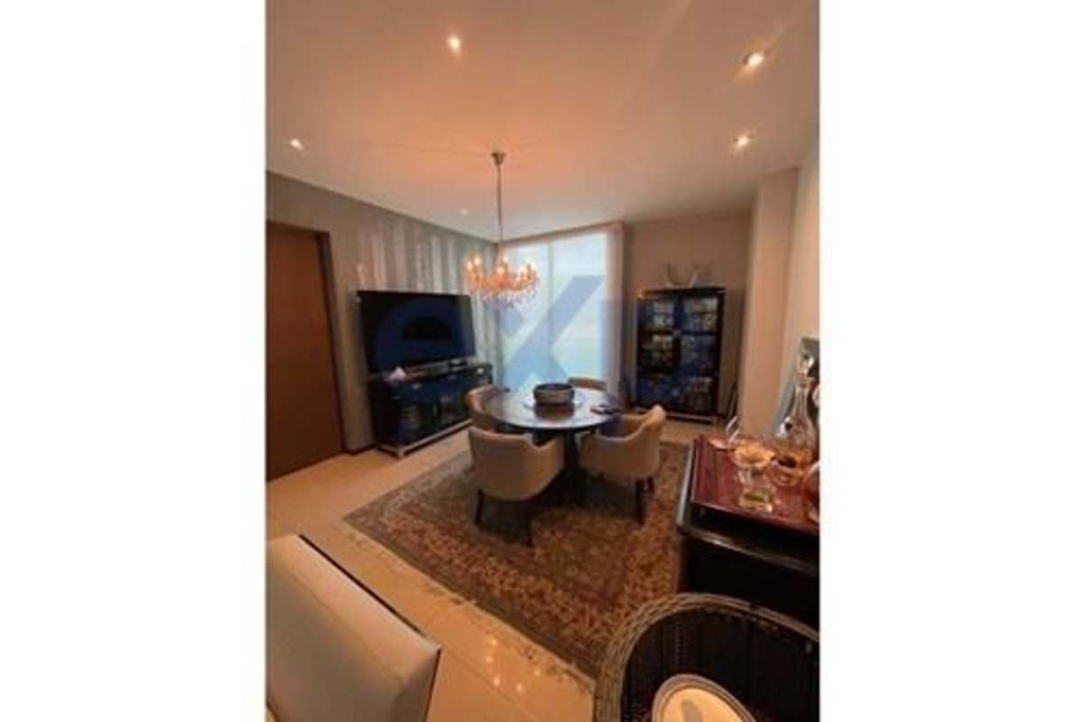 Modern kitchen with island and luxury finishes penthouse Vista del Mar Costa del Este