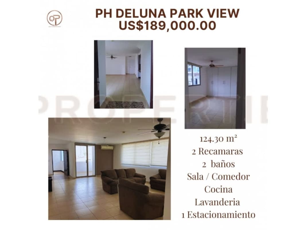 Apartment interior showing living space, hallway, and bedrooms PH Deluna Park View in Villa de las Fuentes Panama City