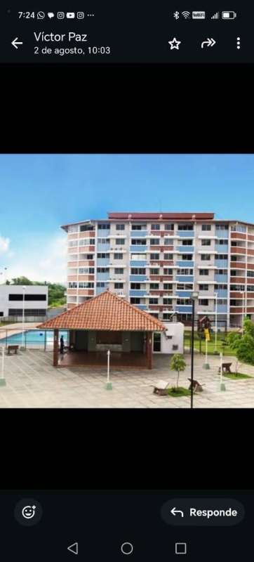 Bright living room space with balcony access and tiled floors apartment Juan Díaz Panama