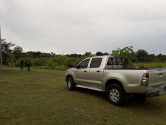 Pickup truck parked on 12000sqm grassy lot with trees Penonomé Coclé Panama