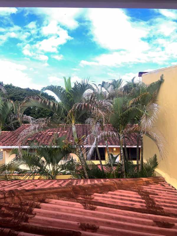 View of suburban neighborhood with palm trees in Condado del Rey Panama City