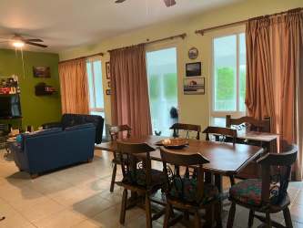 Second bedroom with closet, tile floors, split AC in PH Bijao Residences Rio Hato Panama