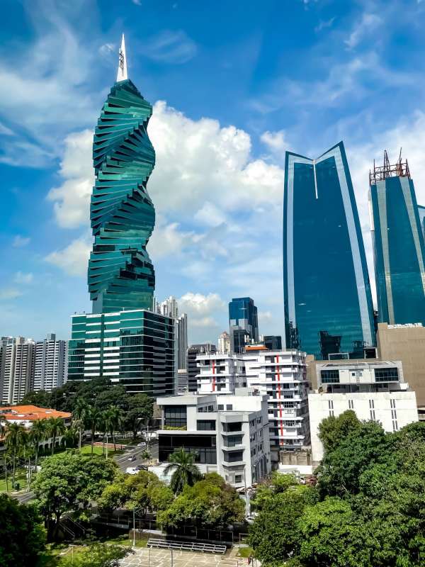 Skyline view of Panama City from PH Office One Tower Obarrio