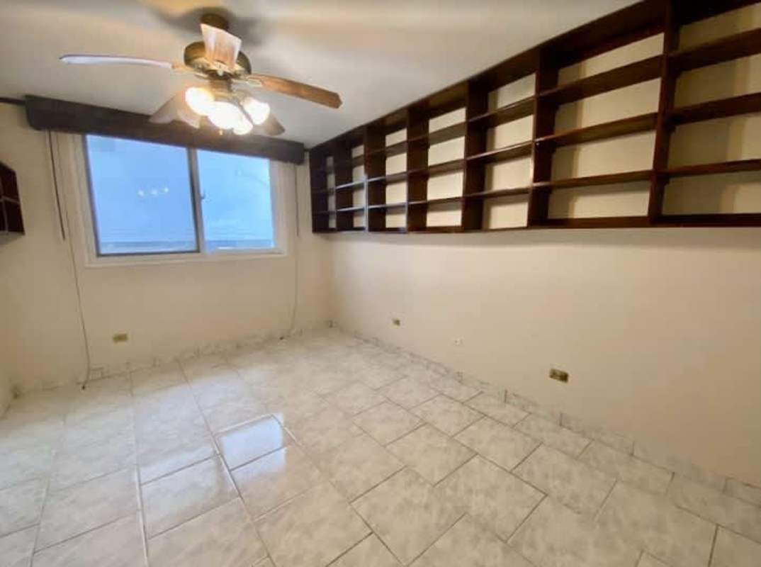 Bright bedroom with closet, tile floor, El Cangrejo Panama