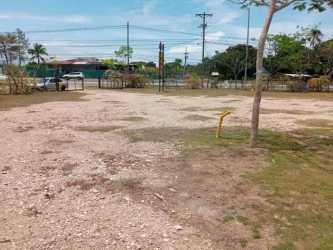 Gravel surfaced large fenced lot ideal commercial or residential by highway Panama