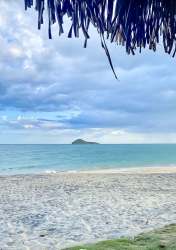 Bedroom with air conditioning, built-in wardrobe tile floor balcony view Santa Clara Residences Panama