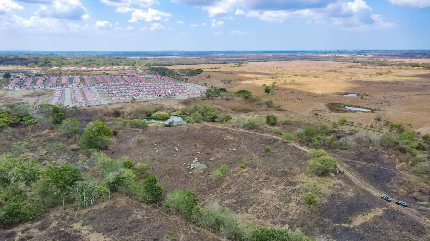 Aerial photo semi-rural land with housing expansion Pacora Tocumen area Panama
