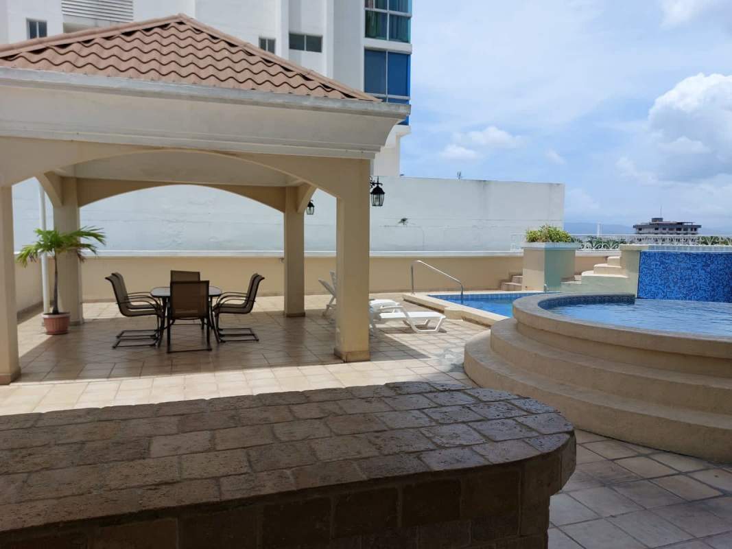 Upper floor master bedroom with closet and city skyline view at PH San Francisco Bay for rent