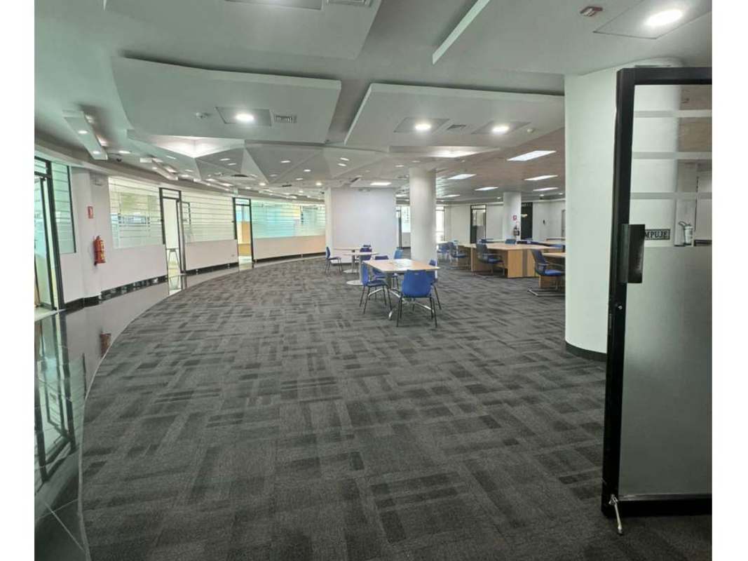 Private executive office with panoramic windows and tiled floors in PH Globus Panama