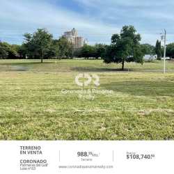 Vacant land plot for sale in Palmeras del Golf Coronado with nature view