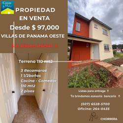 Bright staircase connecting floors inside two-story house Villas Altos de Panamá Oeste