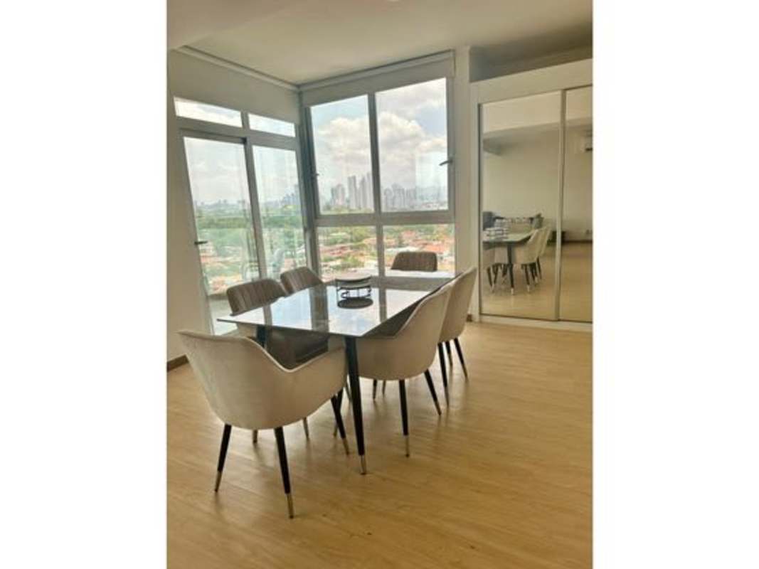 Panoramic city and ocean view from apartment balcony in Quartier del Mar Coco del Mar