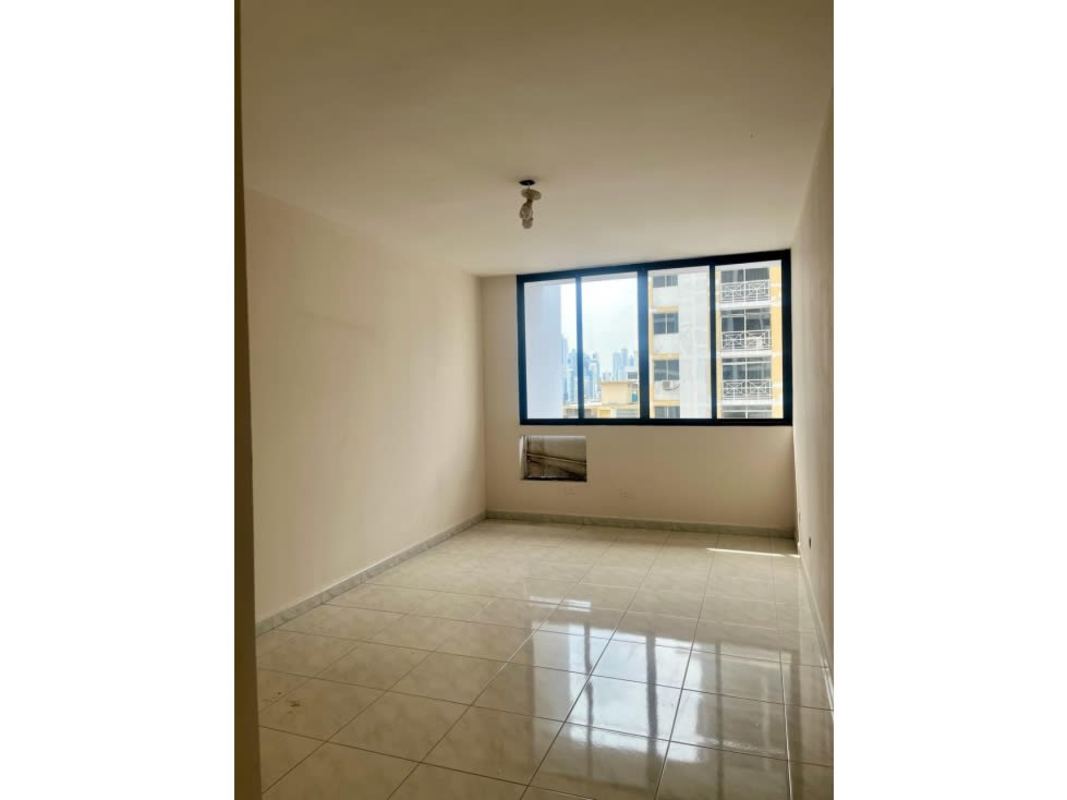 Ample living dining area with curved wall and wide windows at PH Terrazas del Cangrejo Panama