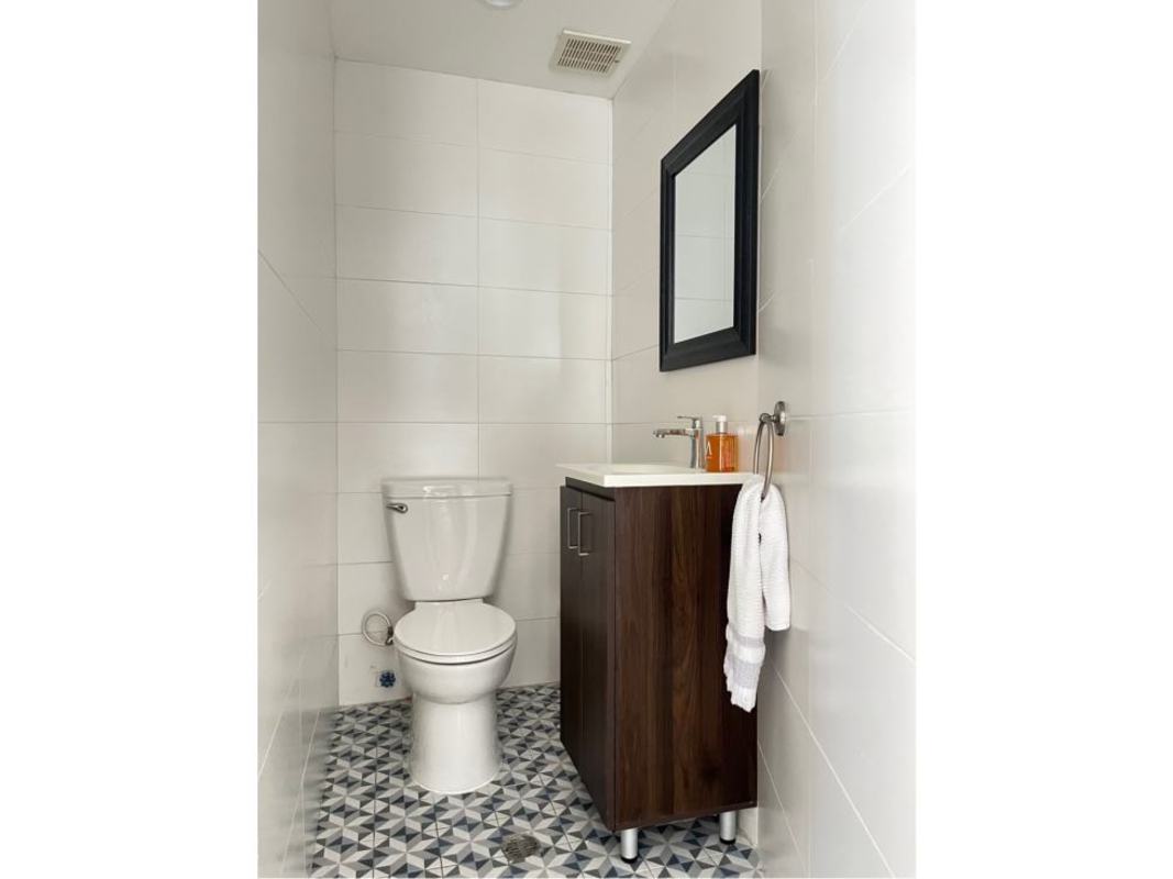 Modern bathroom with glass enclosed shower PH Portanova Panama