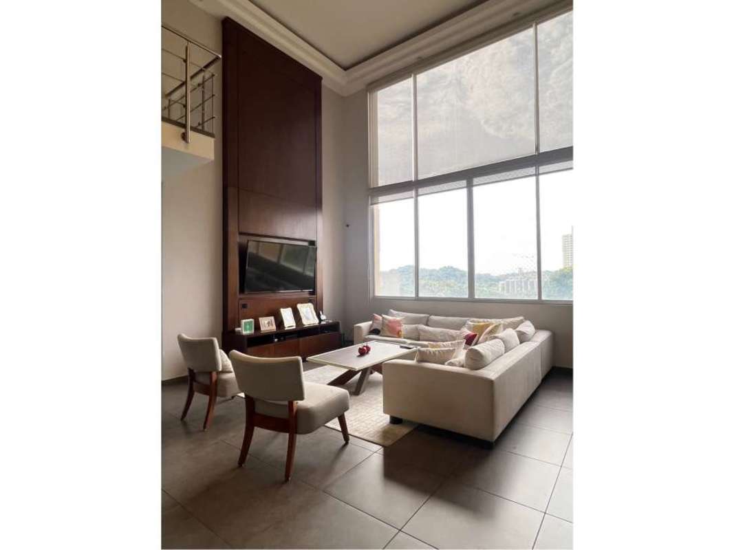 Modern open kitchen with granite island and stainless appliances PH Portanova El Cangrejo Panama City