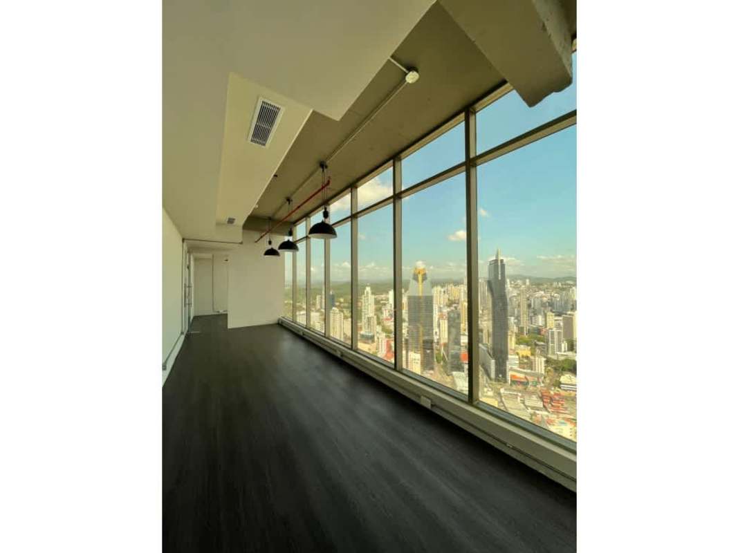 Modern commercial office for lease with skyline views in PH BICSA tower Panama