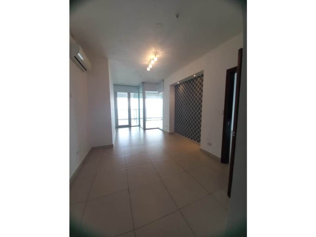 Modern kitchen with granite countertop island, stainless appliances PH Rivage Tower Panama City