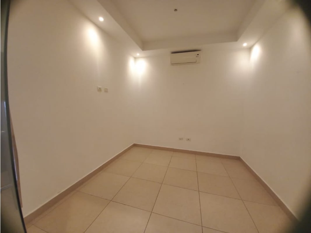 Large master bedroom with ocean views, built-in closets central AC at Rivage Tower Panama City