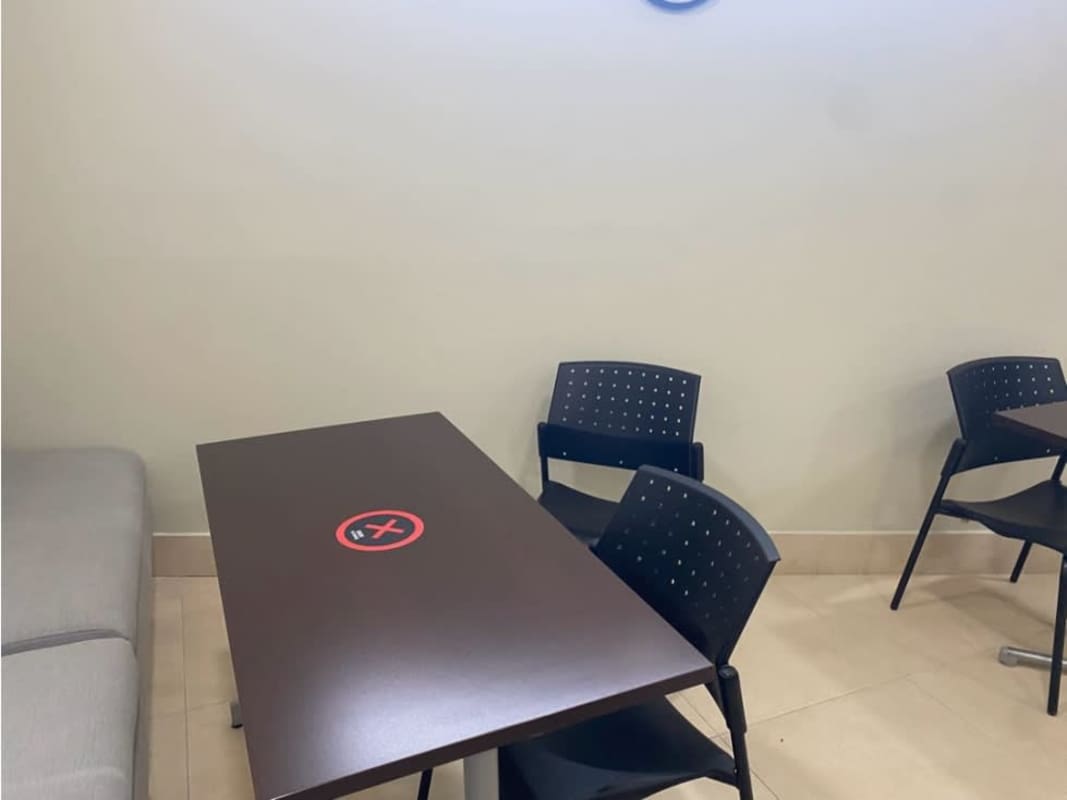 Staff kitchen with appliances and cabinetry office for rent Llano Bonito Business Center Panama