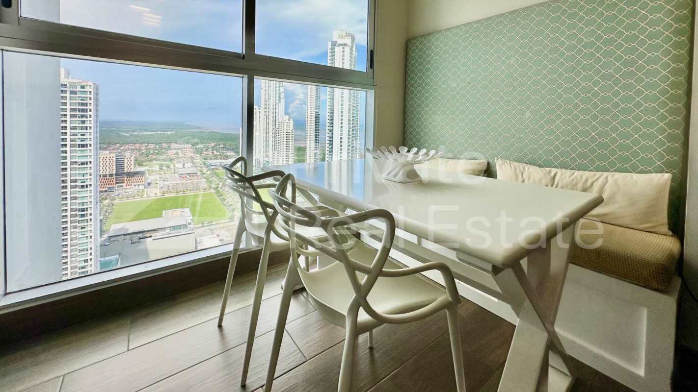 Penthouse master bedroom panoramic ocean and skyline views PH Titanium Costa del Este Panama