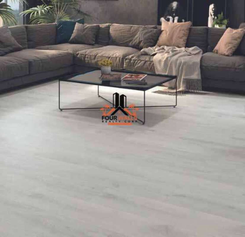 Modern living dining space with sea view window in PH Alexa Bella Vista Panama