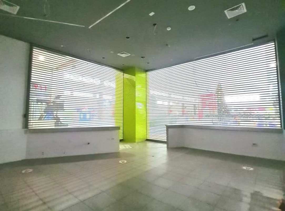 Retail commercial space glass frontage with shutters in Albrook Mall Panama City