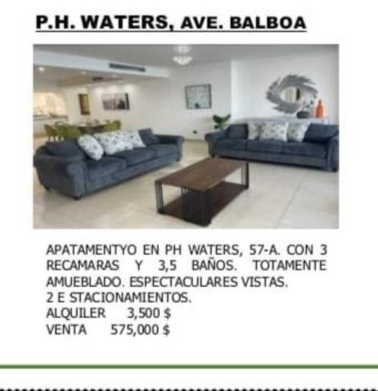 Luxury 3BR Furnished Apartment with Ocean View PH Waters Avenida Balboa