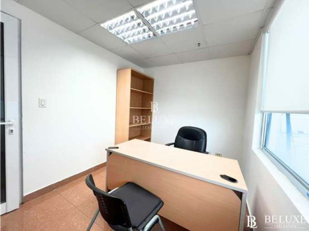 Office area with natural daylight, desks, chairs PH Centro Financiero El Carmen Panama