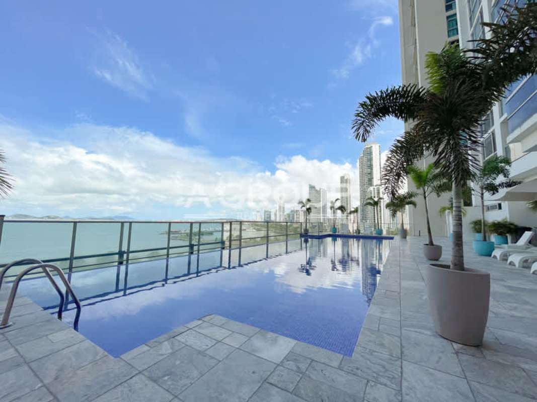 Contemporary bathroom with vanity and glass shower at PH Waters on the Bay