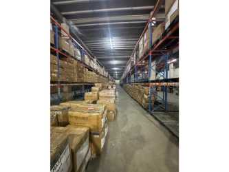 Industrial warehouse with loading docks and container truck access in Colón Free Trade Zone Panama