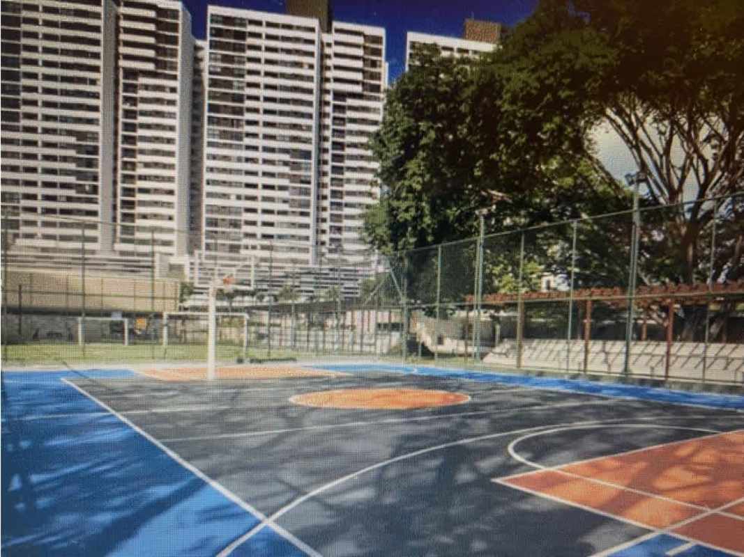 Outdoor basketball court in residential complex Condado del Rey Panama City