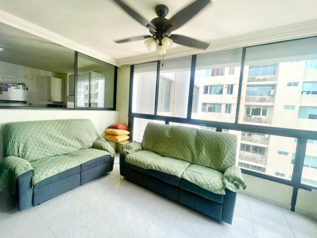 Bedroom with panoramic ocean views and king bed PH Crillon Panama City