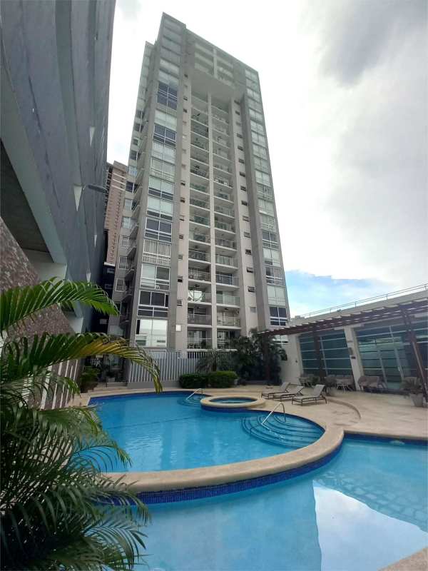 Lobby with reception desk and secure access PH Pijao Costa del Este Panama apartment building