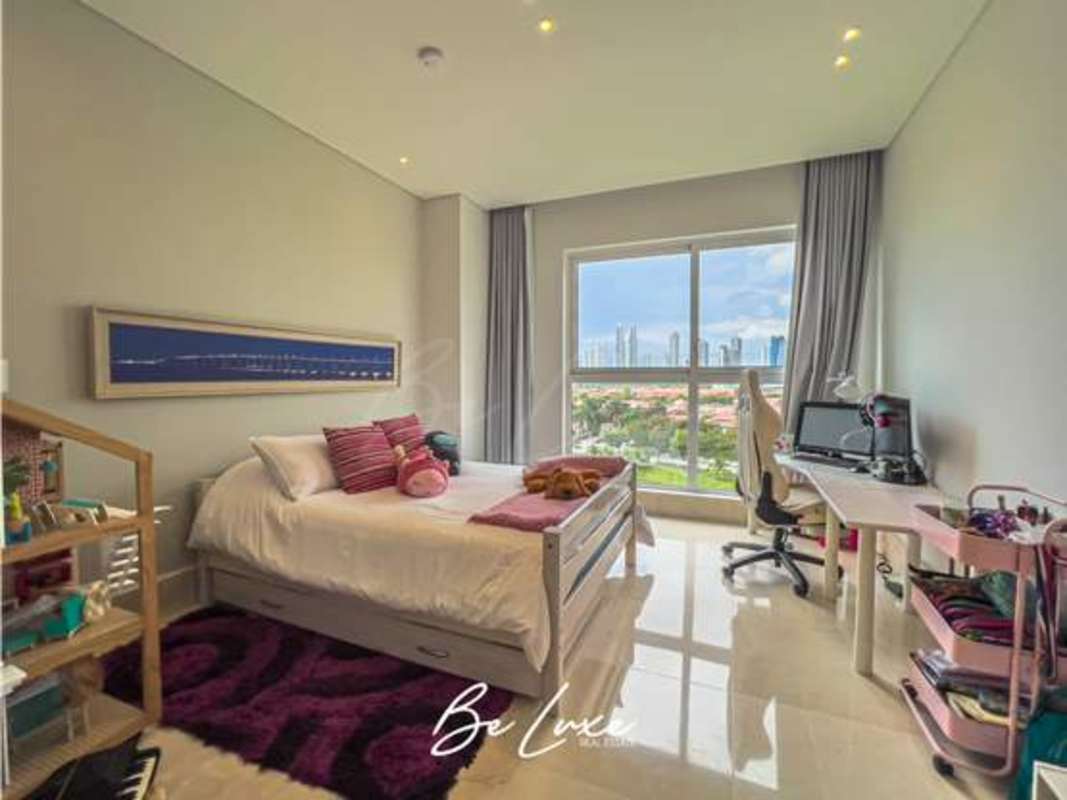 Private balcony with panoramic golf course views at The Reserve Santa Maria Penthouse Panama