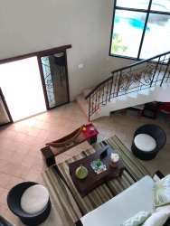 Master bedroom ocean view terrace luxury villa in Costa Esmeralda beachfront Panama