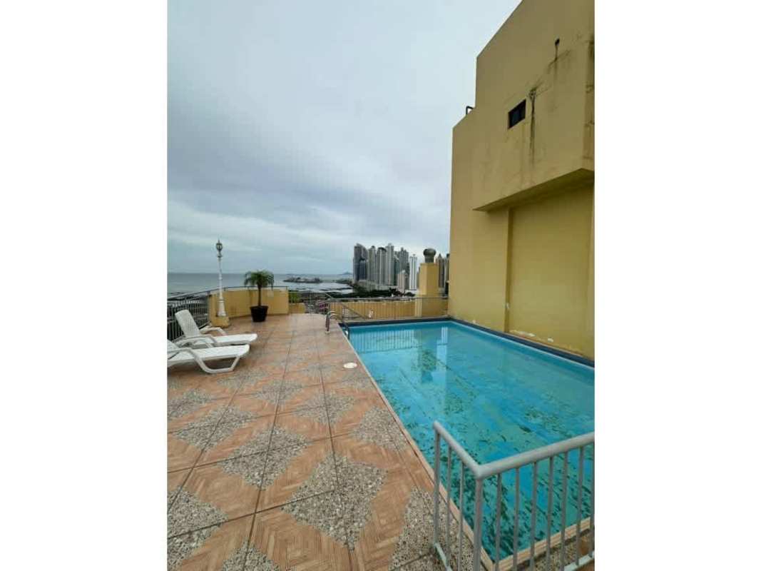 View from private balcony of high-rise apartment PH Mirador San Francisco in Panama