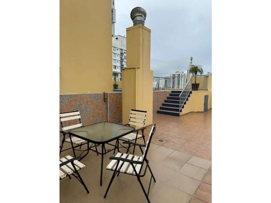 Swimming pool on rooftop terrace with skyline views at PH Mirador de San Francisco Panama