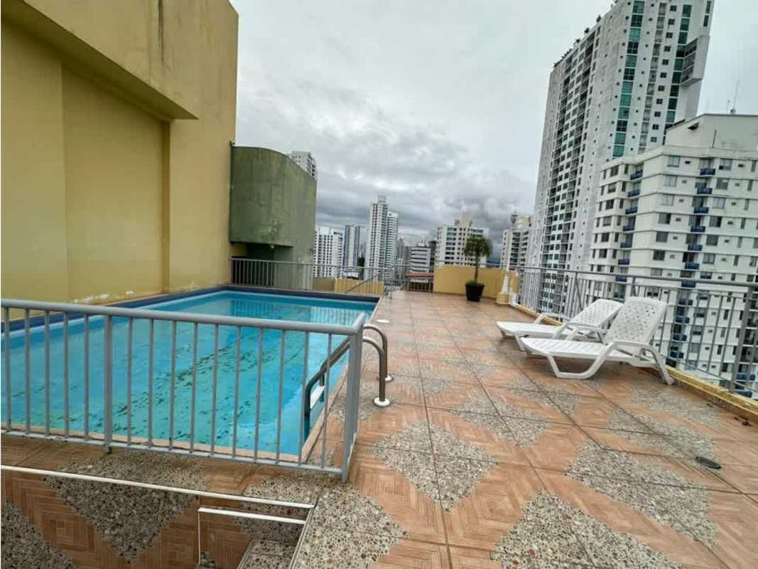 Rooftop pool terrace with skyline view in PH Mirador de San Francisco Panama City Panama