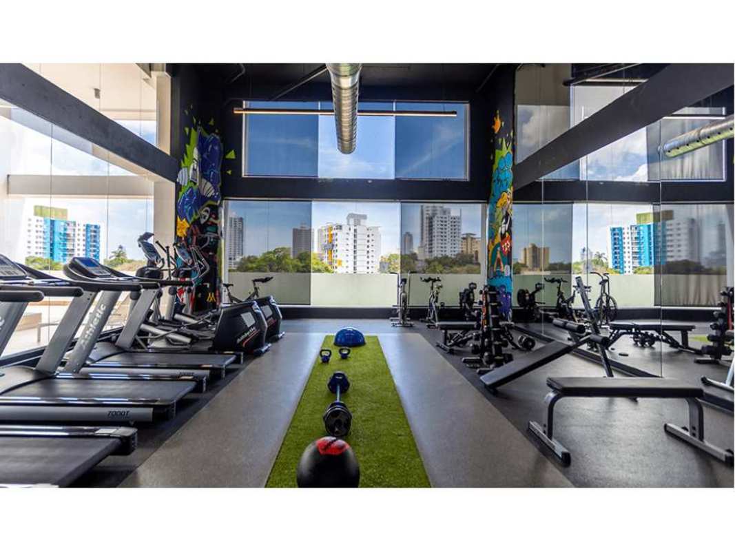 Sleek modern condo tower PH Midpark Carrasquilla with balconies and glass accents Panama City