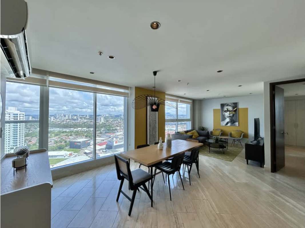 Fully equipped modern kitchen with granite counters at PH The Park Panama