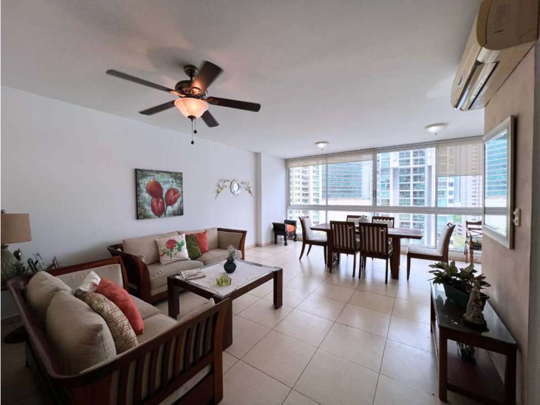 Modern gym with treadmills, punch bag, and large windows PH Sol del Este Costa del Este Panama City