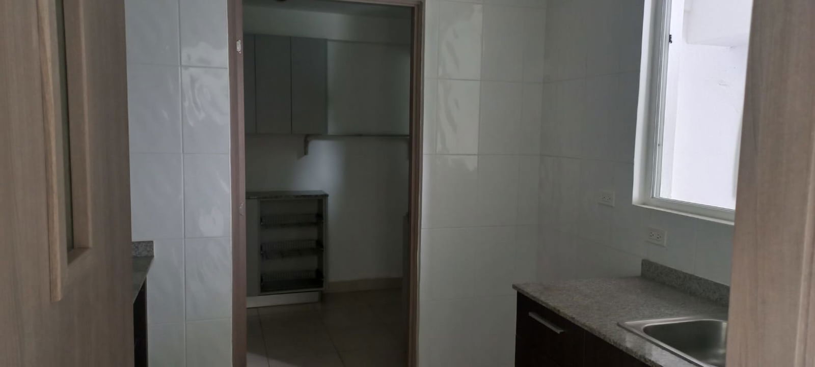 Granite kitchen countertops and pantry area in PH El Mare Plaza Edison Panama City