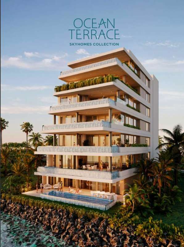 Multi-story modern luxury residence with ocean view terraces and infinity pool on Ocean Reef Islands, Panama