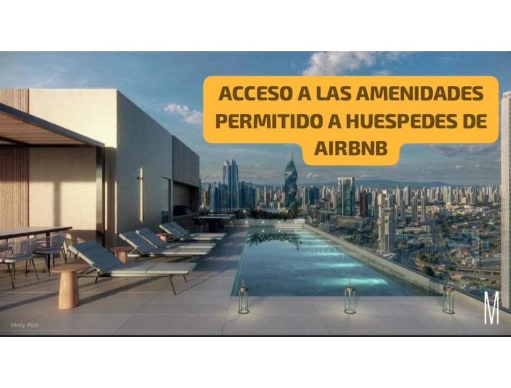 Rooftop mini-golf course with panoramic ocean and skyline views PH Moderna Panama City