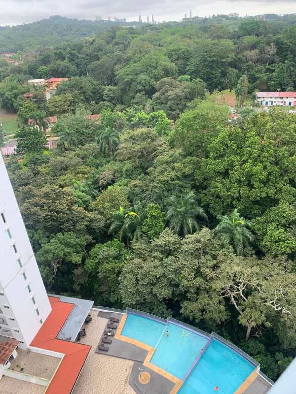 Spacious kitchen with granite countertops, tile backsplash and cabinetry in PH Clayton Park Panama