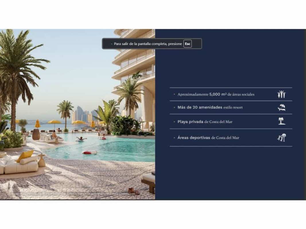 Luxury beachfront condominium amenities PH Costa del Mar Costa del Este Panama City