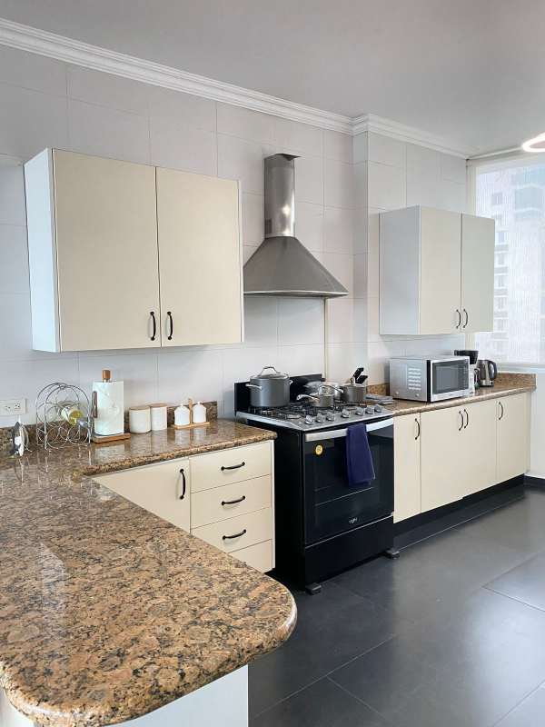 Spacious bedroom with skyline views at PH Marina Park Avenida Balboa Panama City