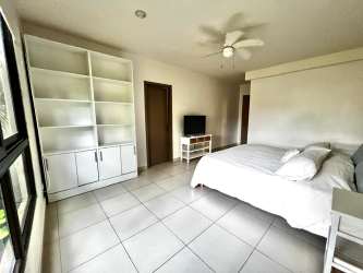 Second bedroom with Queen and single beds AC TV PH Galeones Playa Ensenada Panama
