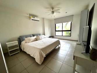 King size master bedroom with TV and AC PH Galeones Playa Ensenada Panama